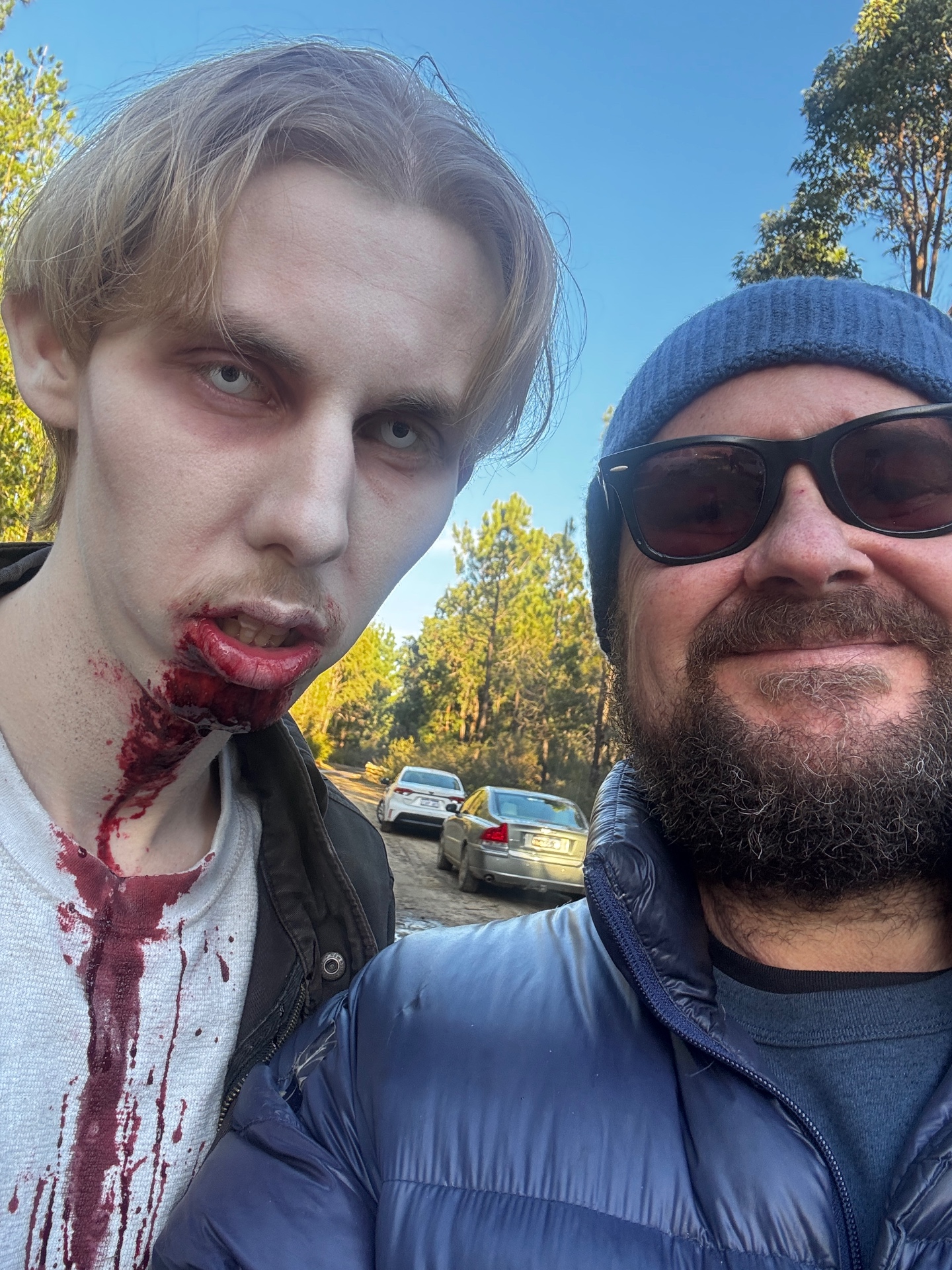 SFX makeup — on set
